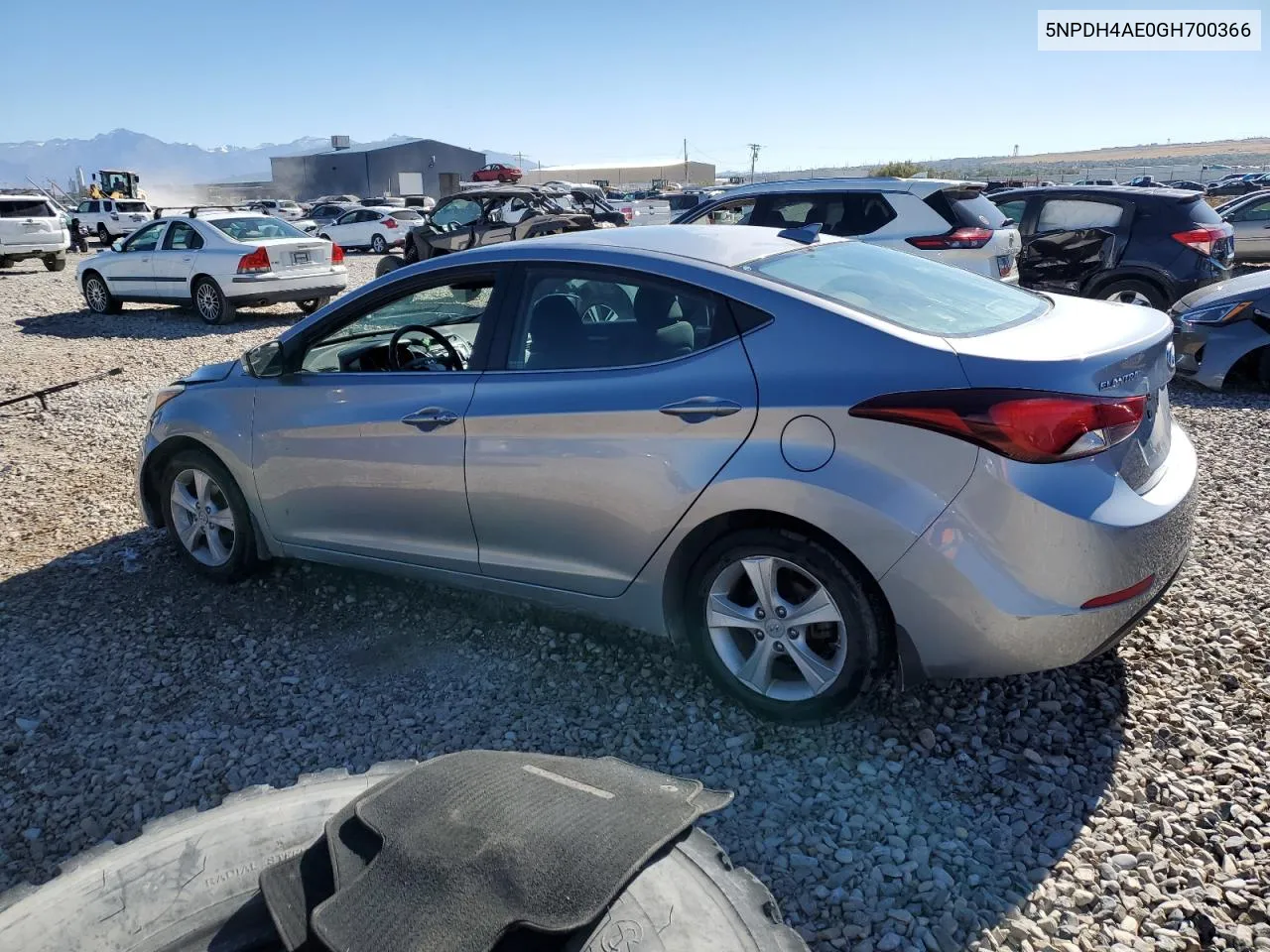 2016 Hyundai Elantra Se VIN: 5NPDH4AE0GH700366 Lot: 76696894