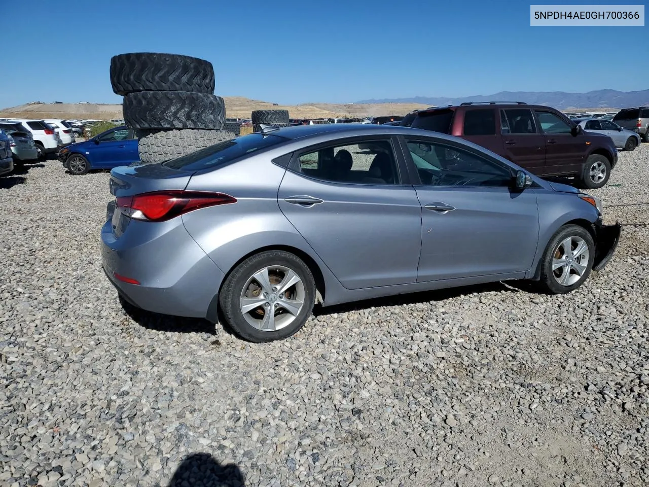 2016 Hyundai Elantra Se VIN: 5NPDH4AE0GH700366 Lot: 76696894