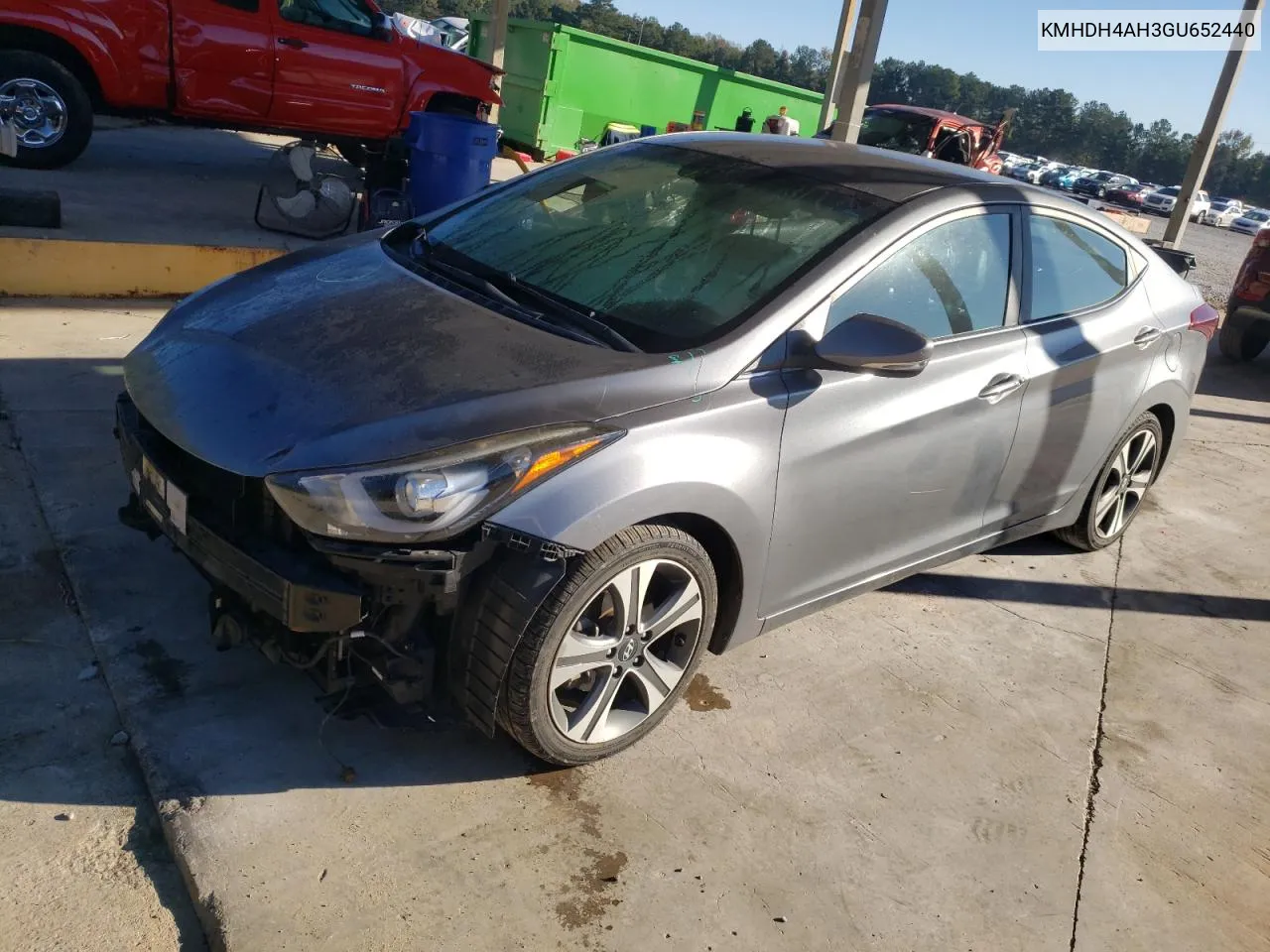 2016 Hyundai Elantra Se VIN: KMHDH4AH3GU652440 Lot: 76781504