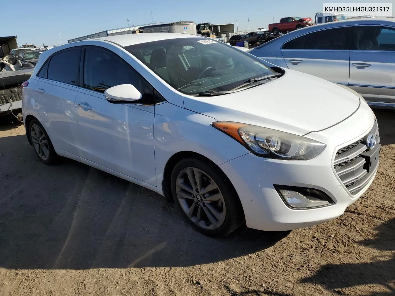 2016 Hyundai Elantra Gt VIN: KMHD35LH4GU321917 Lot: 76842614