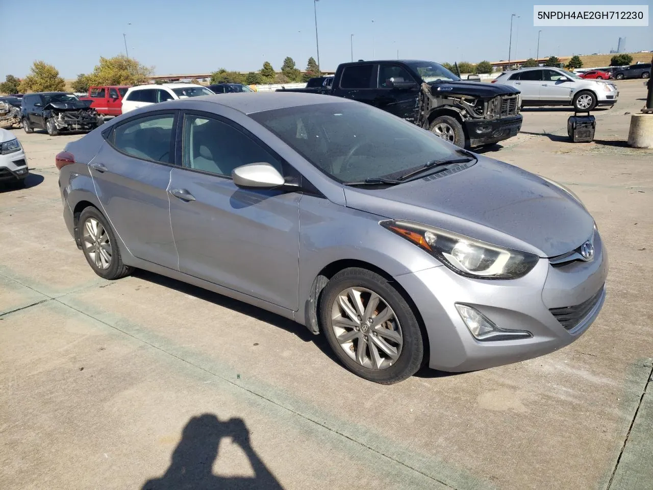 2016 Hyundai Elantra Se VIN: 5NPDH4AE2GH712230 Lot: 76921124