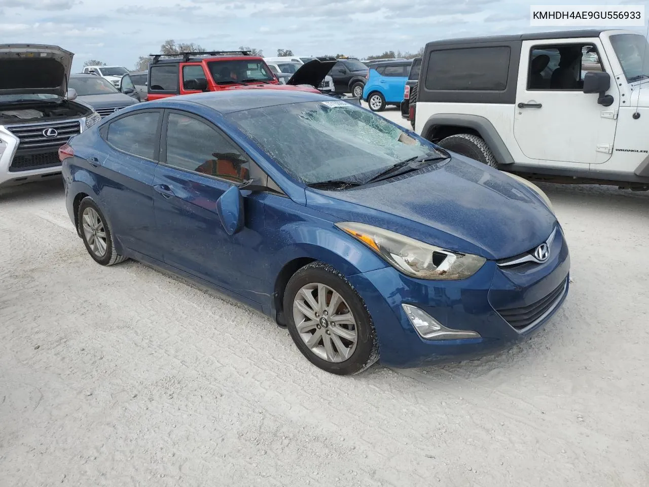 KMHDH4AE9GU556933 2016 Hyundai Elantra Se