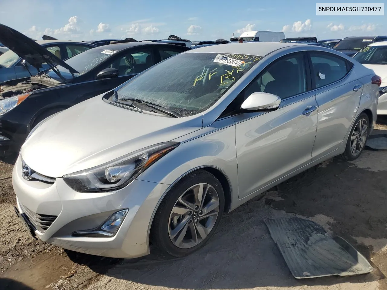 2016 Hyundai Elantra Se VIN: 5NPDH4AE5GH730477 Lot: 77193374