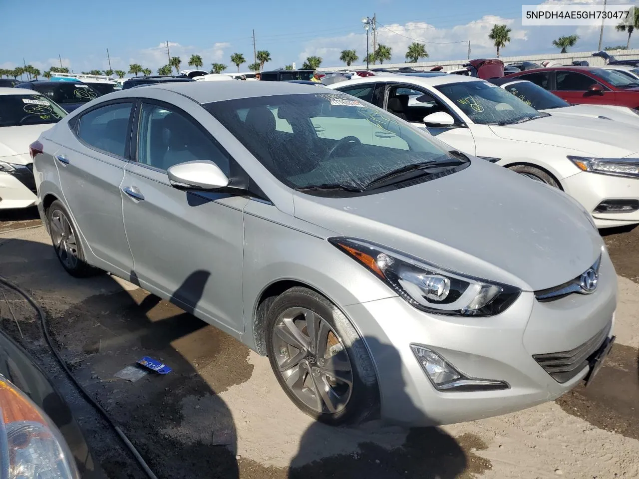 2016 Hyundai Elantra Se VIN: 5NPDH4AE5GH730477 Lot: 77193374