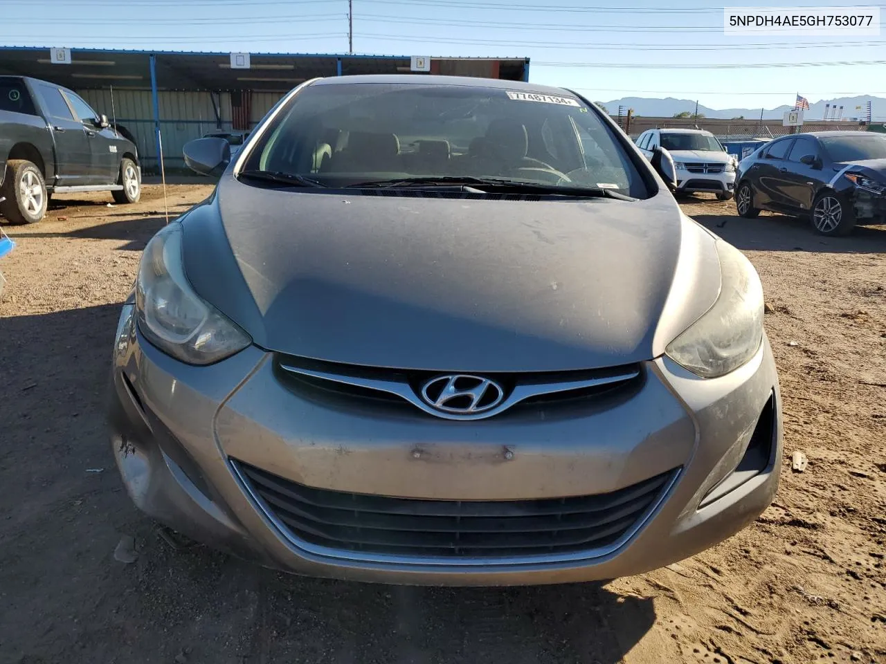 2016 Hyundai Elantra Se VIN: 5NPDH4AE5GH753077 Lot: 77487134