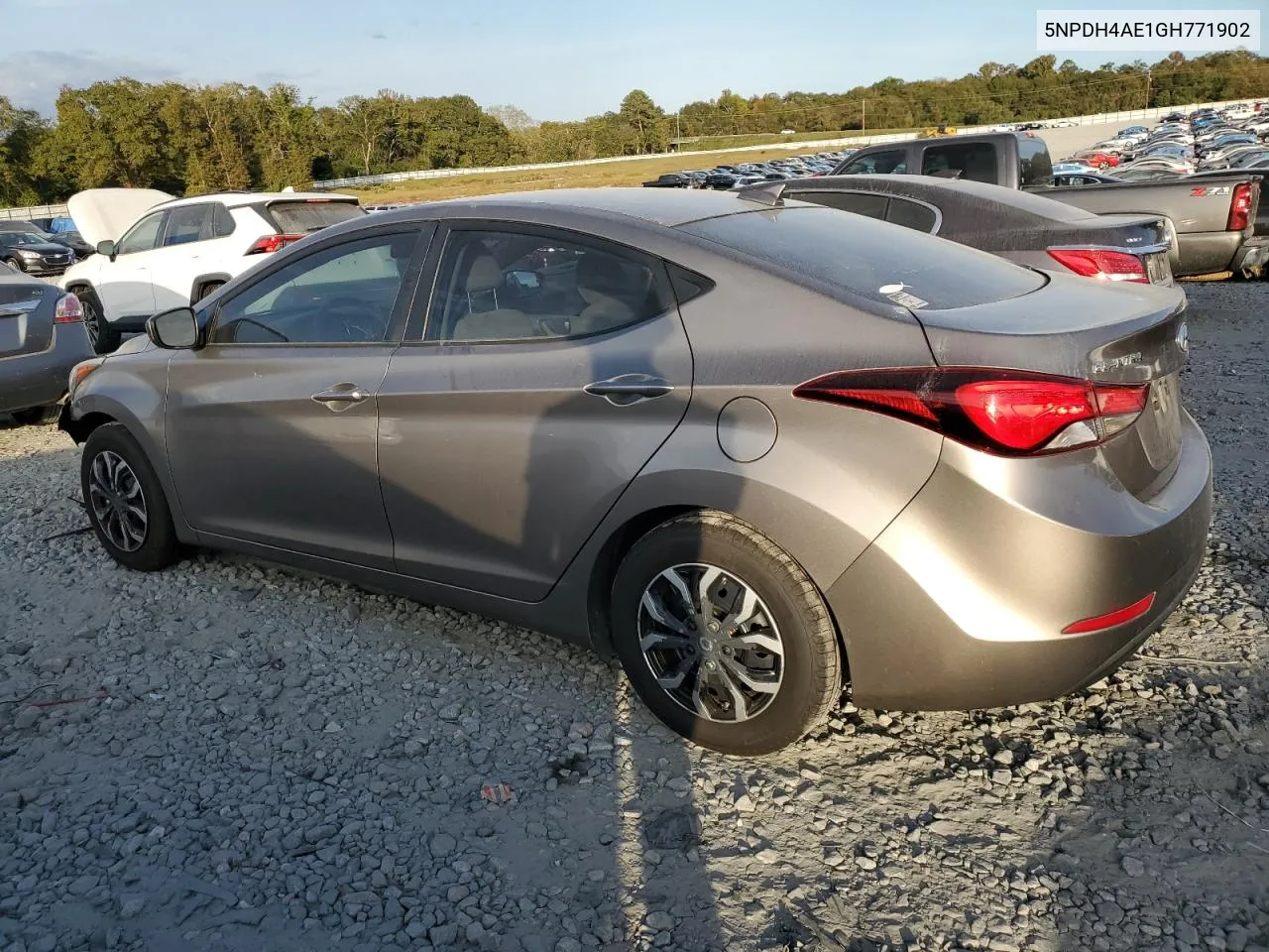 2016 Hyundai Elantra Se VIN: 5NPDH4AE1GH771902 Lot: 77876494