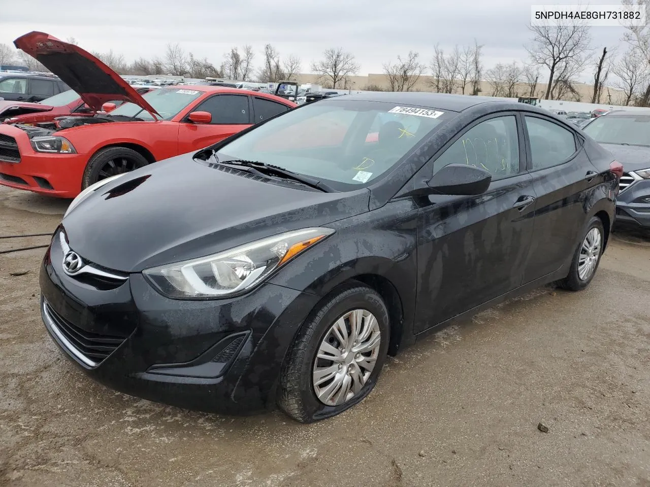 2016 Hyundai Elantra Se VIN: 5NPDH4AE8GH731882 Lot: 78494153