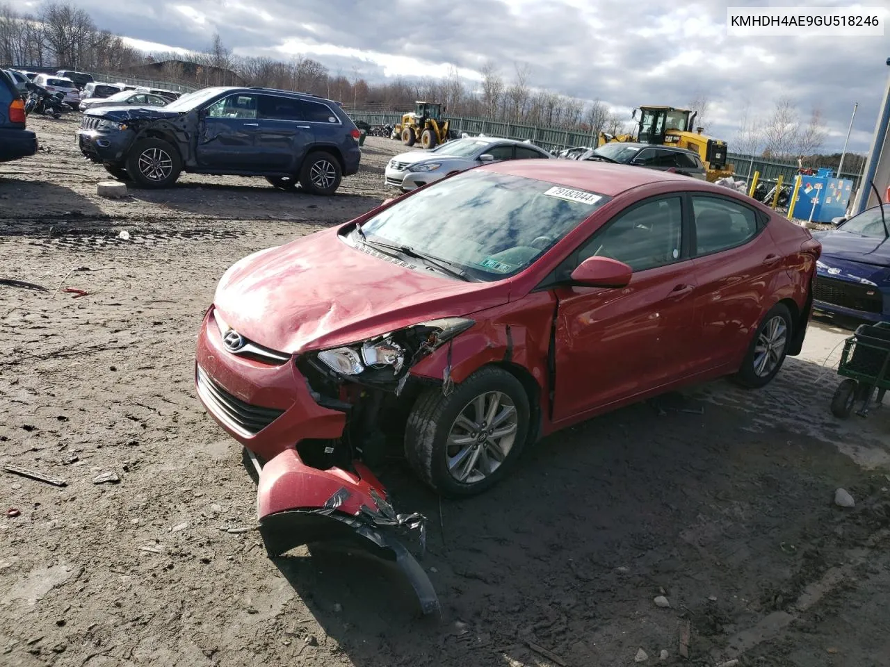 2016 Hyundai Elantra Se VIN: KMHDH4AE9GU518246 Lot: 79182044