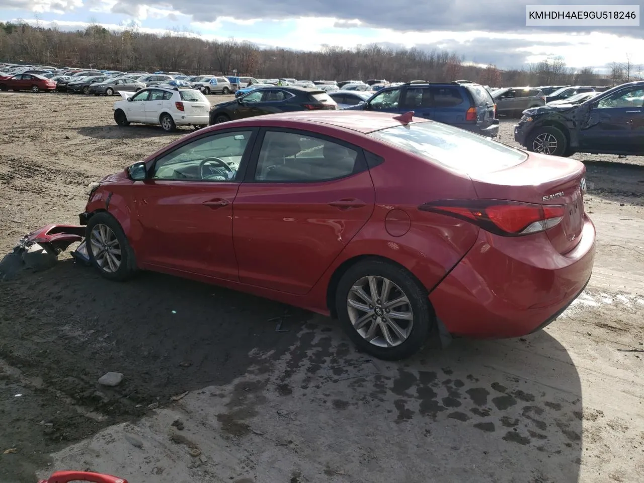 2016 Hyundai Elantra Se VIN: KMHDH4AE9GU518246 Lot: 79182044