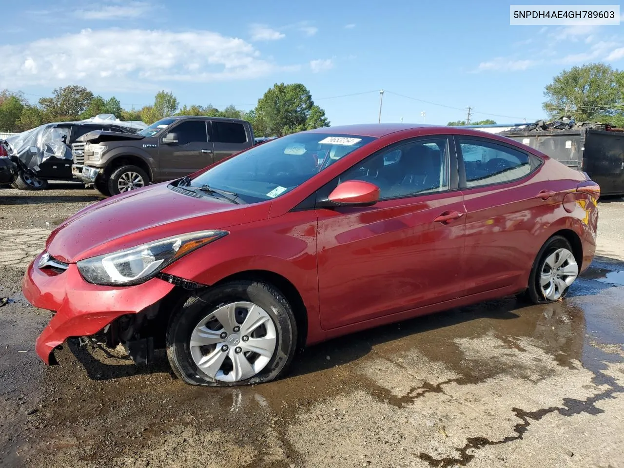 2016 Hyundai Elantra Se VIN: 5NPDH4AE4GH789603 Lot: 79653254