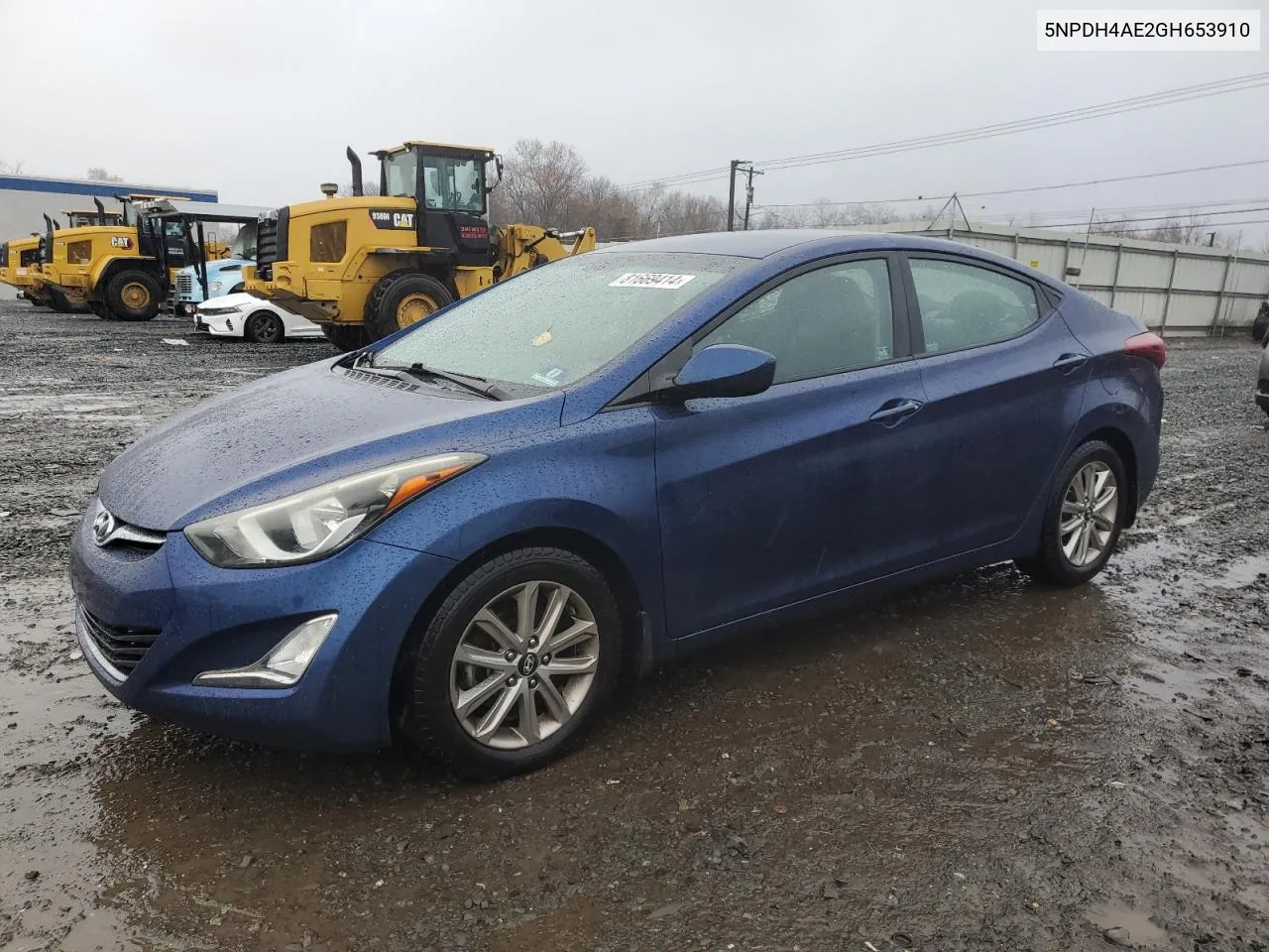 2016 Hyundai Elantra Se VIN: 5NPDH4AE2GH653910 Lot: 81669414