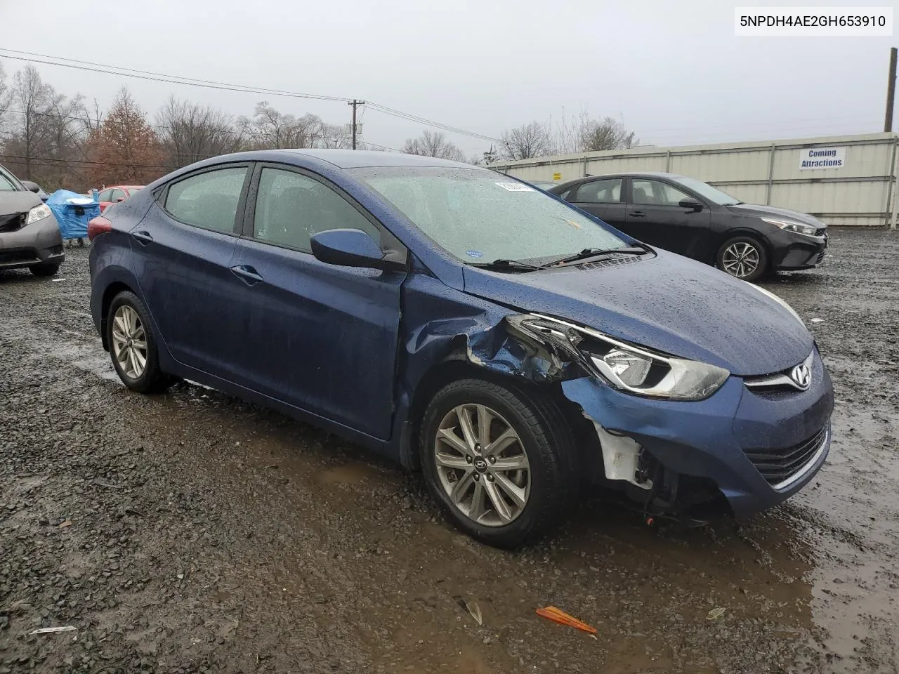 2016 Hyundai Elantra Se VIN: 5NPDH4AE2GH653910 Lot: 81669414