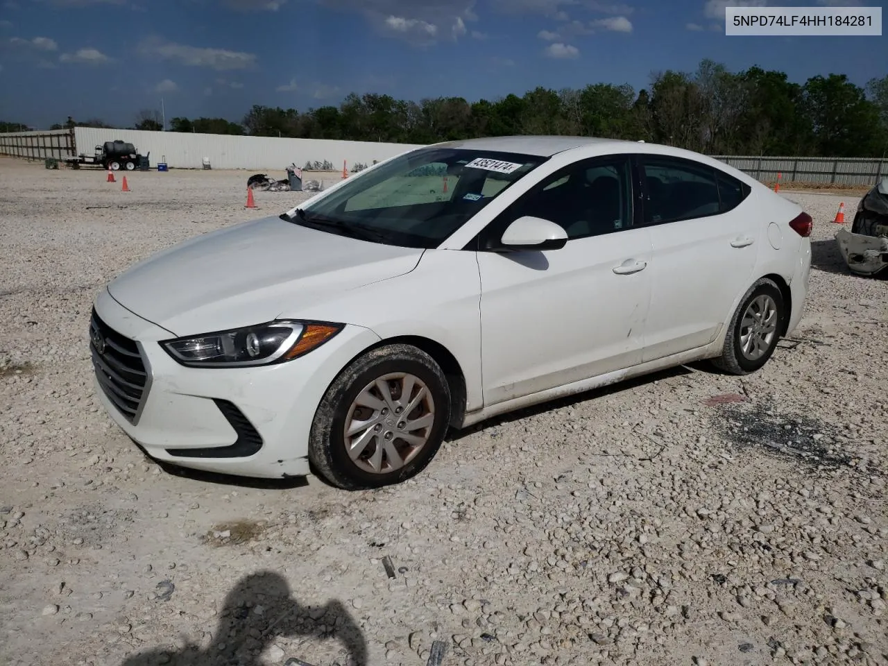 2017 Hyundai Elantra Se VIN: 5NPD74LF4HH184281 Lot: 43521474