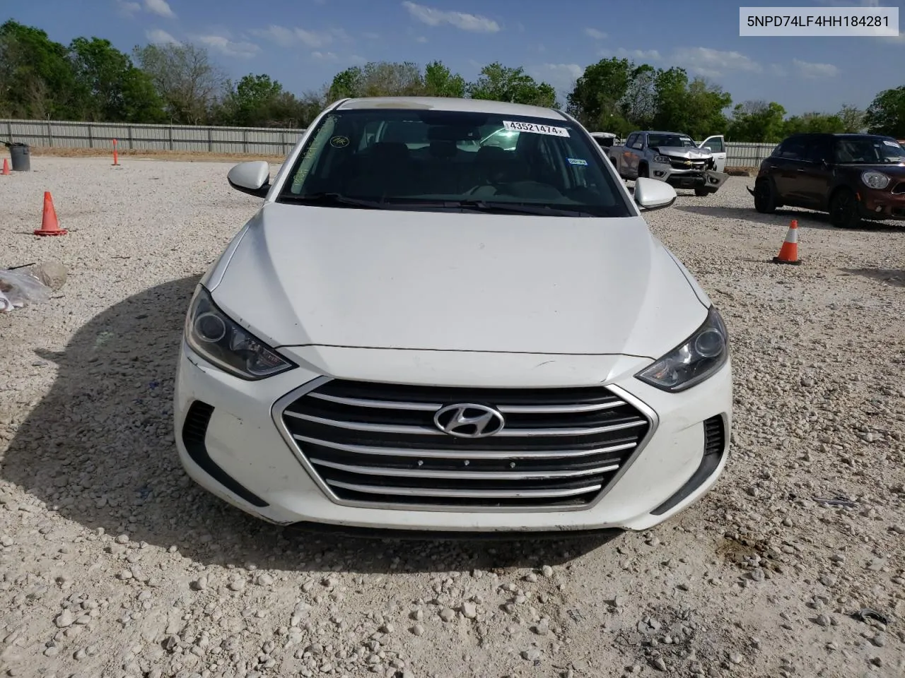 2017 Hyundai Elantra Se VIN: 5NPD74LF4HH184281 Lot: 43521474