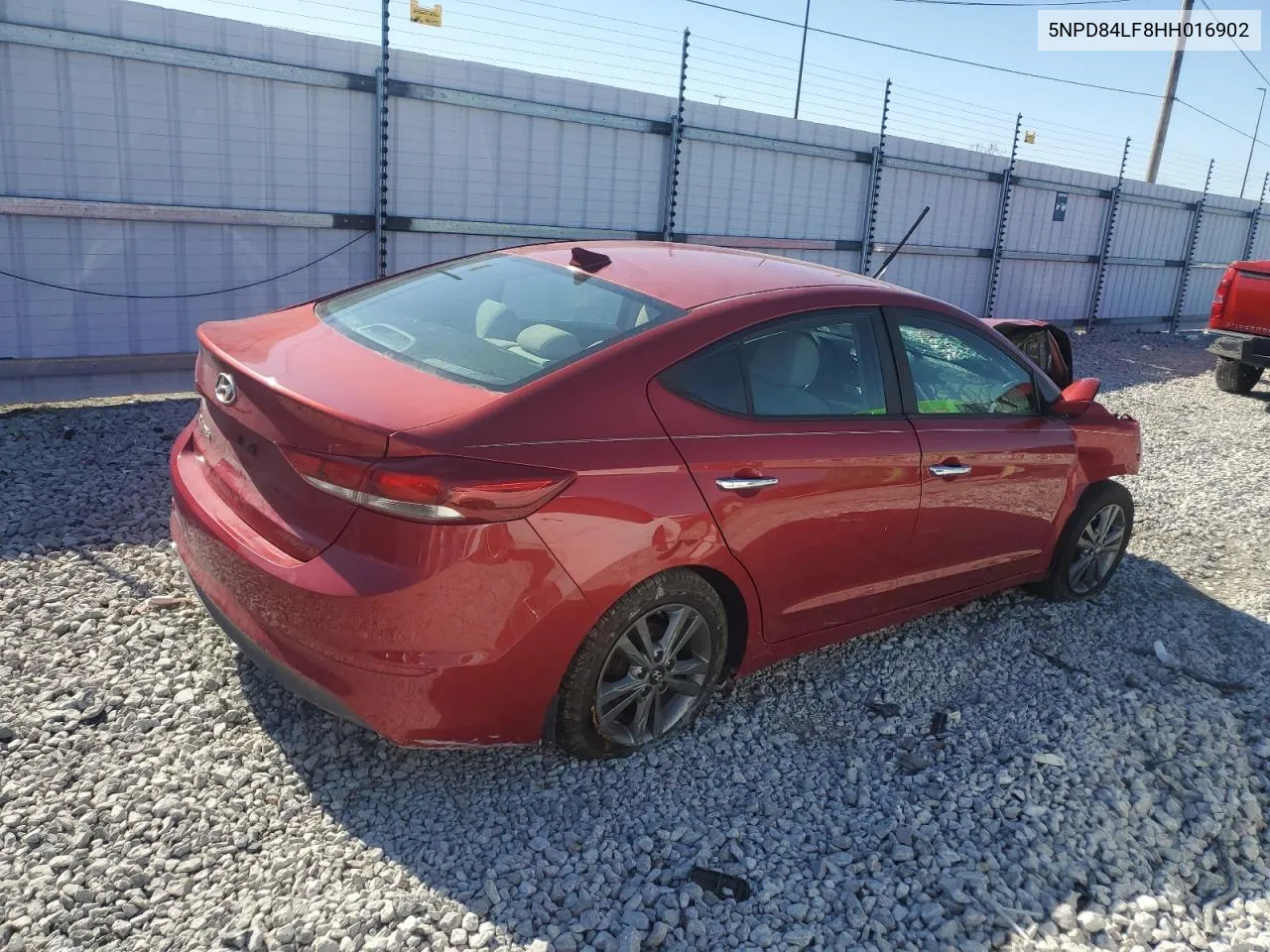 2017 Hyundai Elantra Se VIN: 5NPD84LF8HH016902 Lot: 46061694