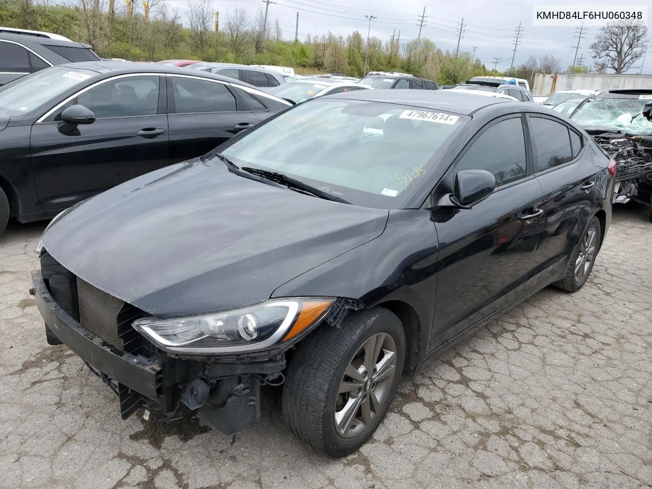 KMHD84LF6HU060348 2017 Hyundai Elantra Se