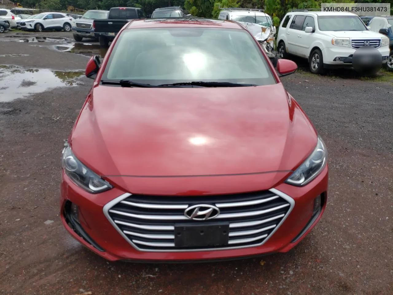 2017 Hyundai Elantra Se VIN: KMHD84LF3HU381473 Lot: 49400484