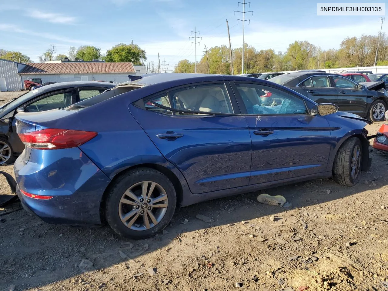 5NPD84LF3HH003135 2017 Hyundai Elantra Se