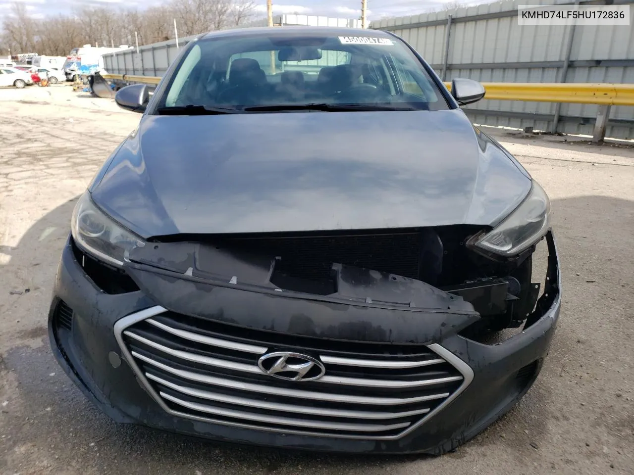 KMHD74LF5HU172836 2017 Hyundai Elantra Se