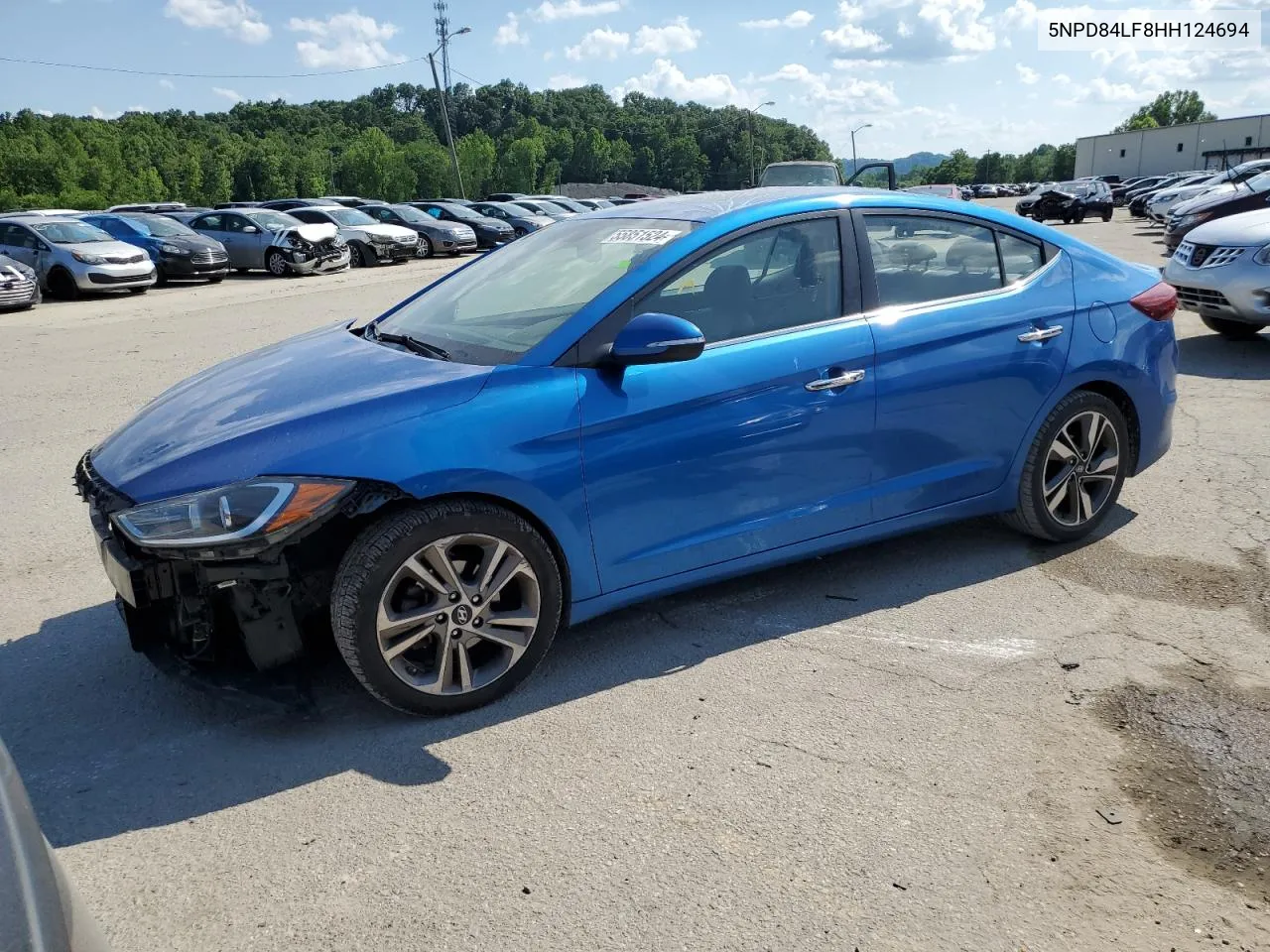 2017 Hyundai Elantra Se VIN: 5NPD84LF8HH124694 Lot: 55851524