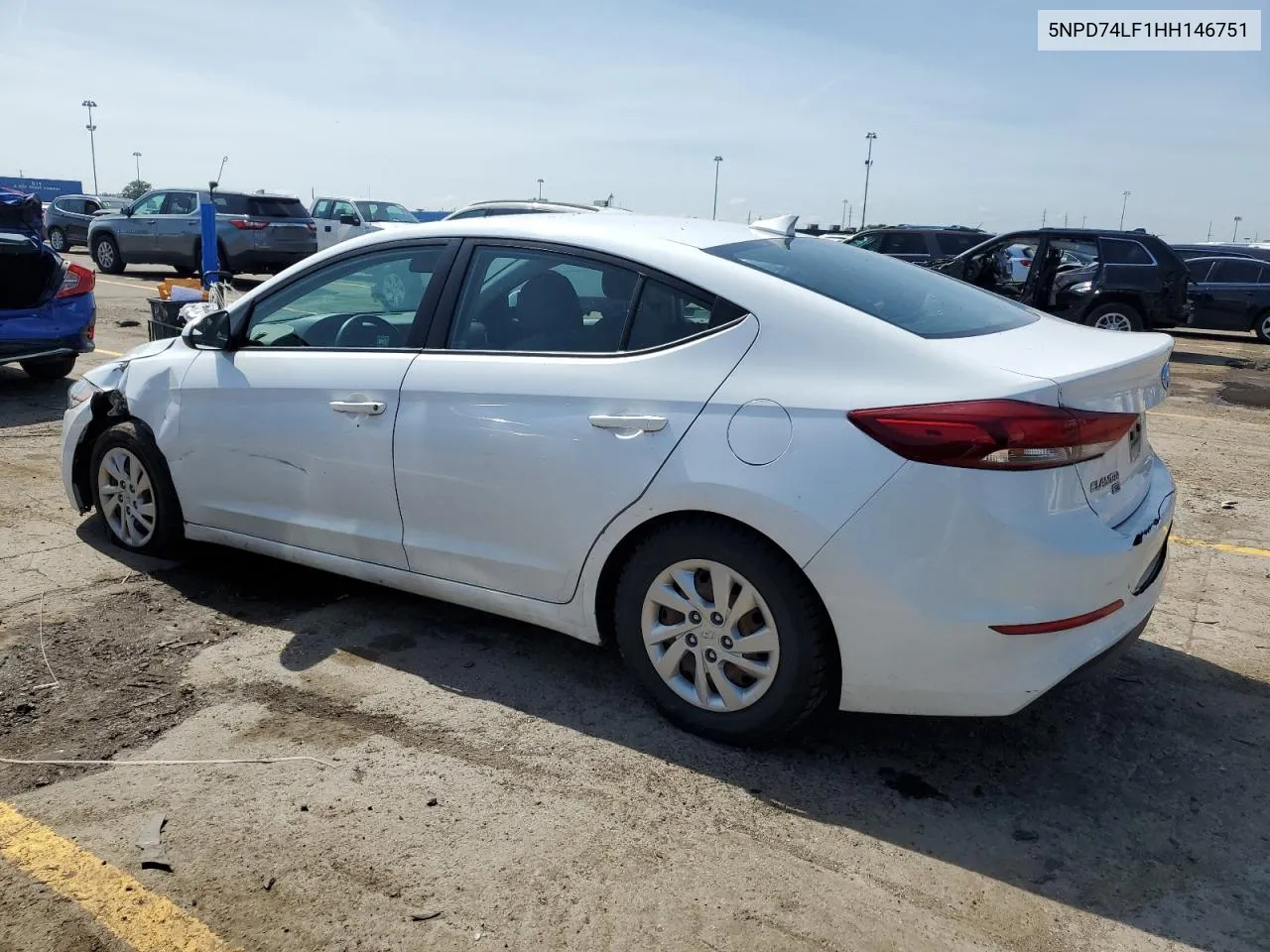 2017 Hyundai Elantra Se VIN: 5NPD74LF1HH146751 Lot: 57282024