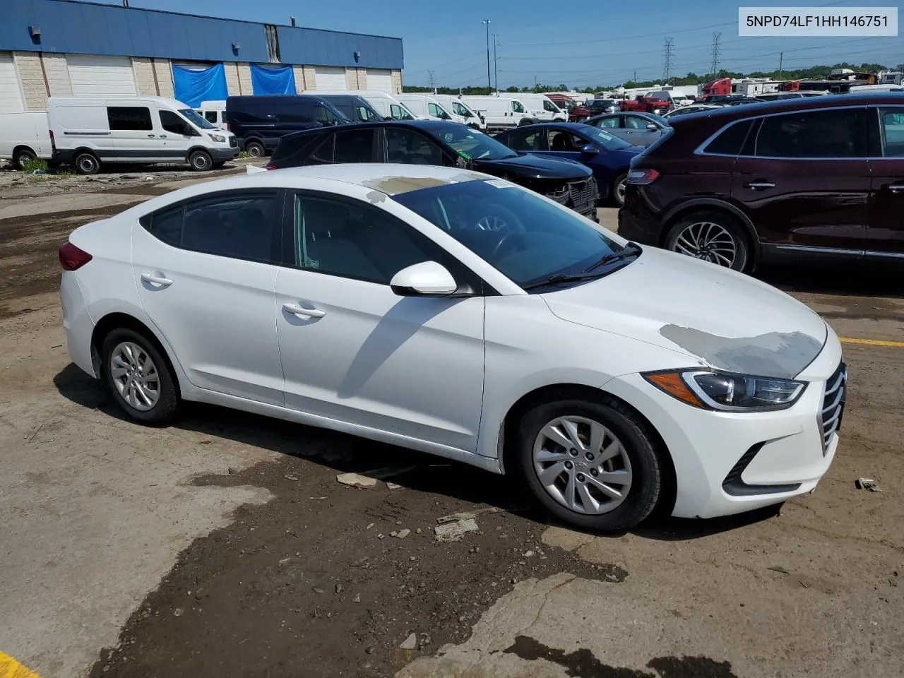 2017 Hyundai Elantra Se VIN: 5NPD74LF1HH146751 Lot: 57282024