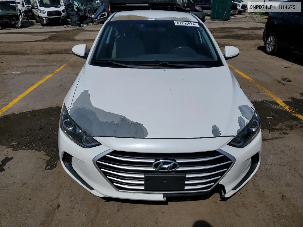 2017 Hyundai Elantra Se VIN: 5NPD74LF1HH146751 Lot: 57282024