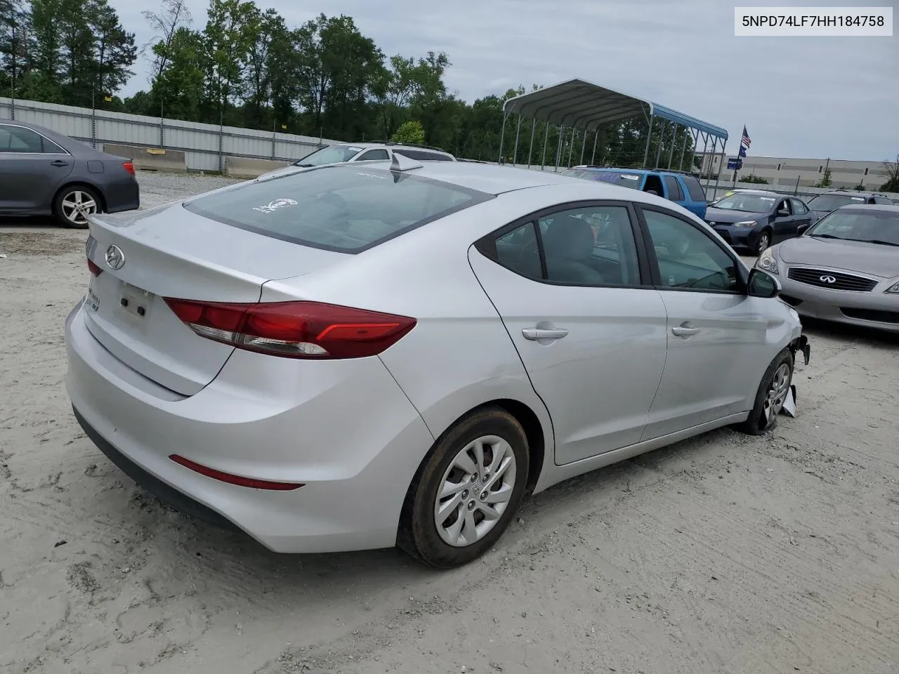 2017 Hyundai Elantra Se VIN: 5NPD74LF7HH184758 Lot: 58111034