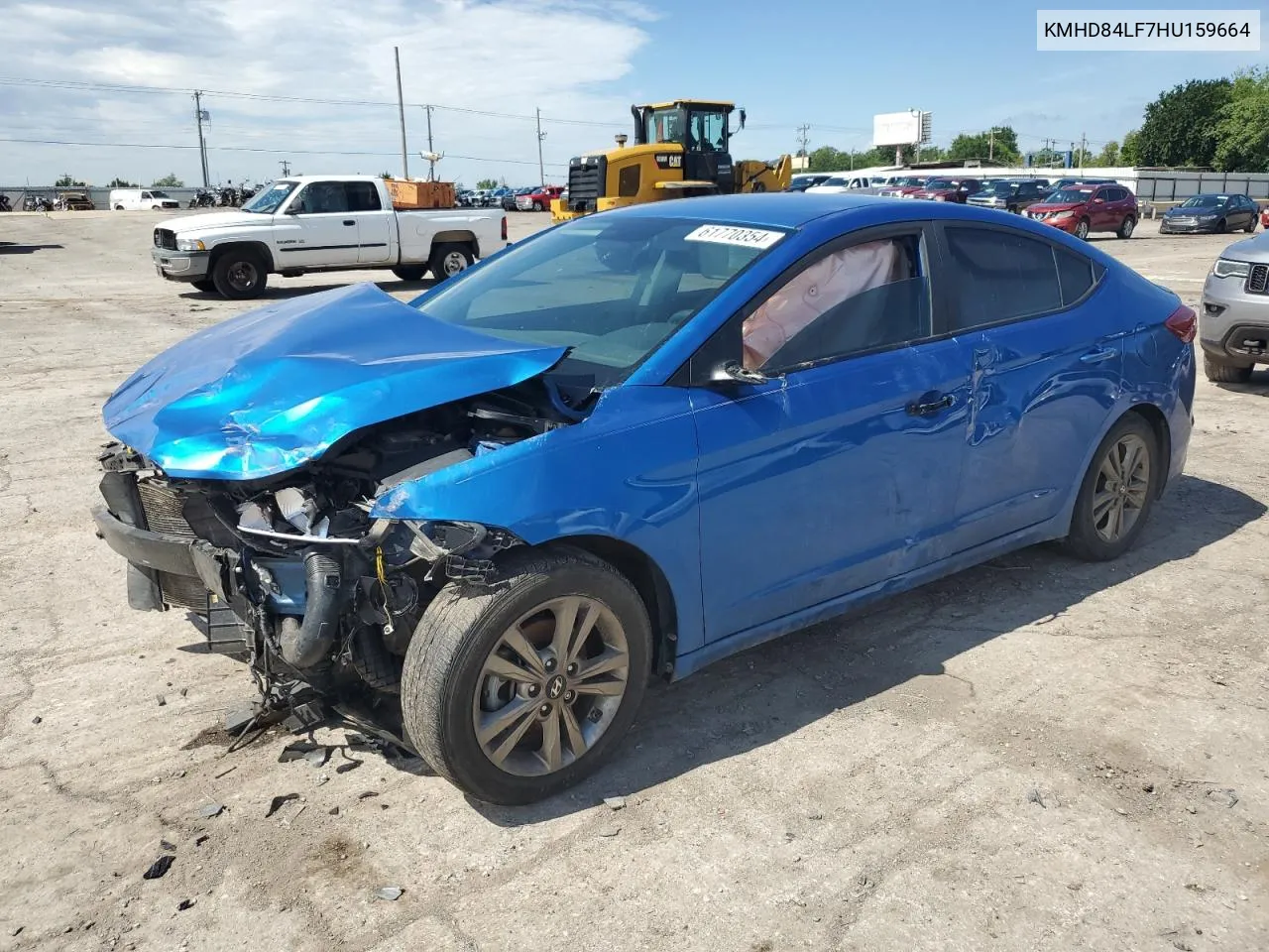 2017 Hyundai Elantra Se VIN: KMHD84LF7HU159664 Lot: 61770354