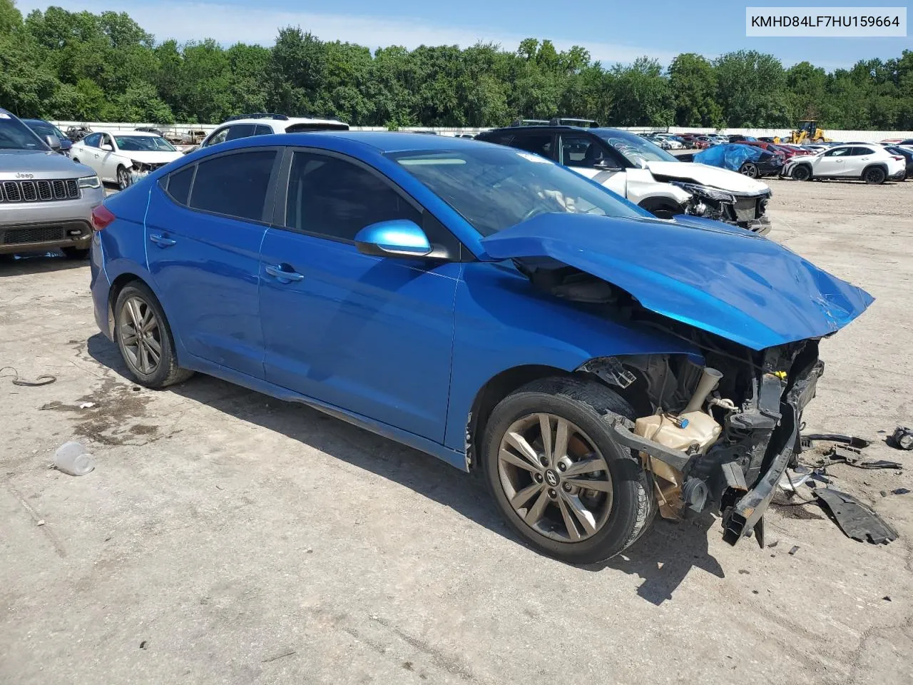 KMHD84LF7HU159664 2017 Hyundai Elantra Se