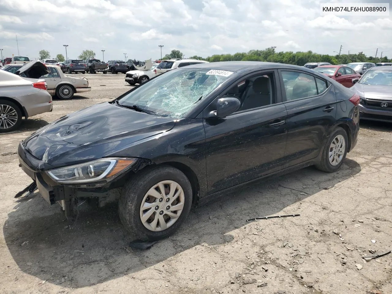 KMHD74LF6HU088900 2017 Hyundai Elantra Se