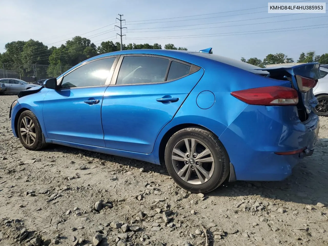 2017 Hyundai Elantra Se VIN: KMHD84LF4HU385953 Lot: 63320274