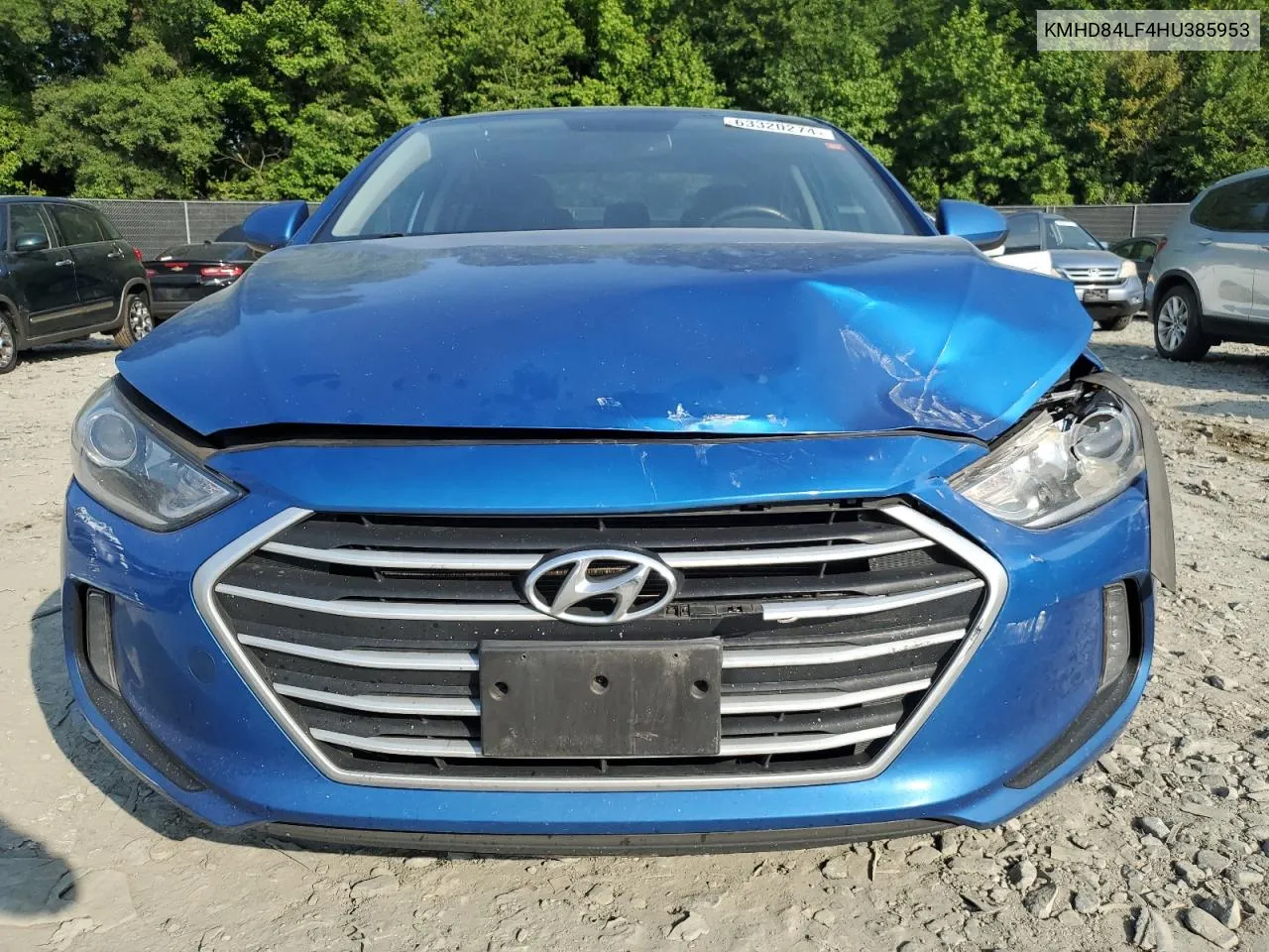 2017 Hyundai Elantra Se VIN: KMHD84LF4HU385953 Lot: 63320274