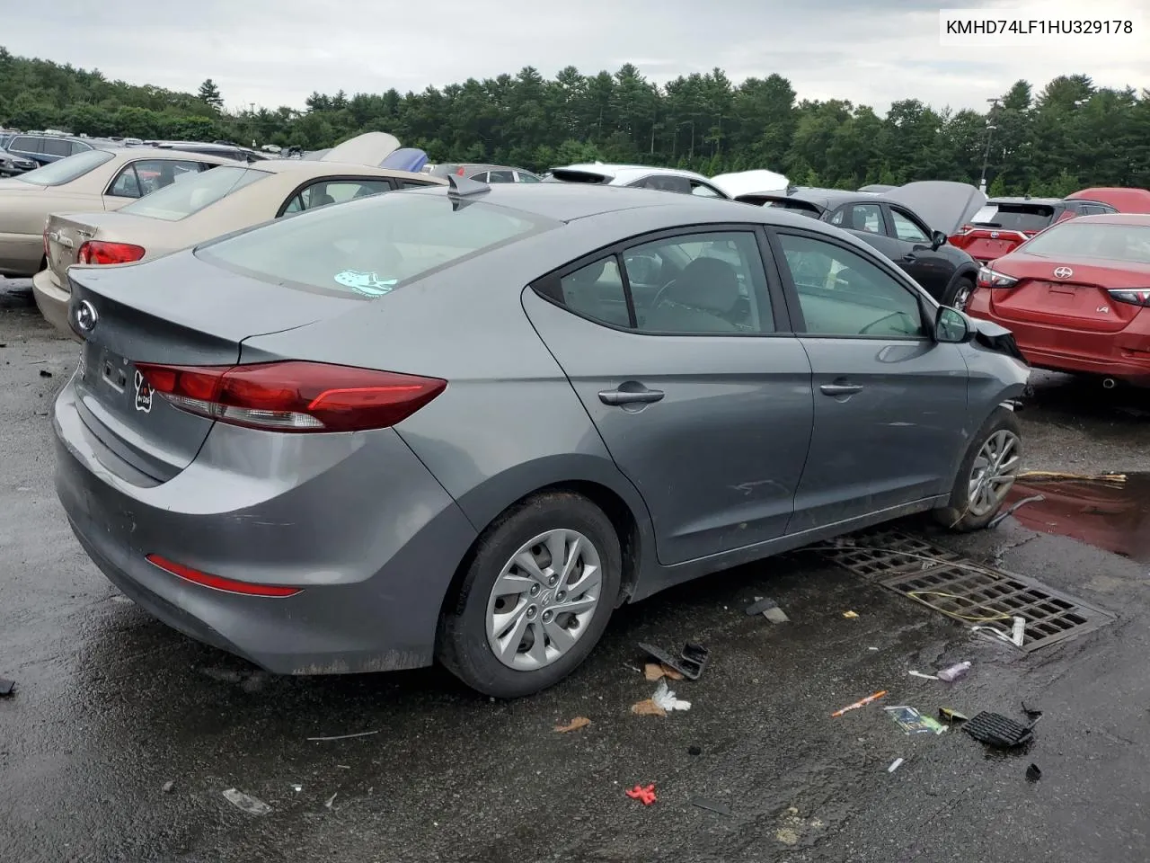 2017 Hyundai Elantra Se VIN: KMHD74LF1HU329178 Lot: 64249084