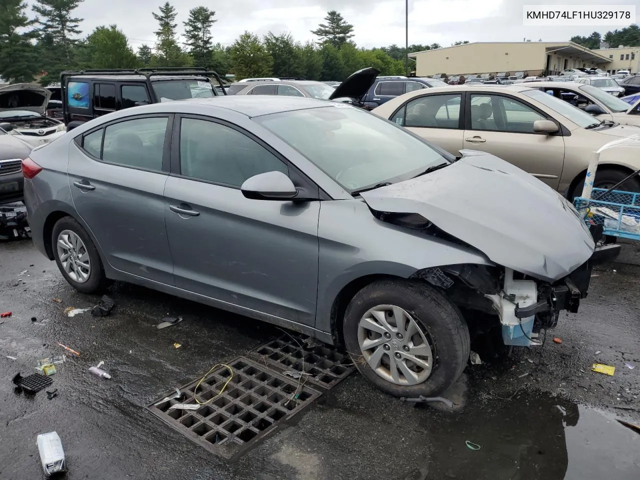 2017 Hyundai Elantra Se VIN: KMHD74LF1HU329178 Lot: 64249084