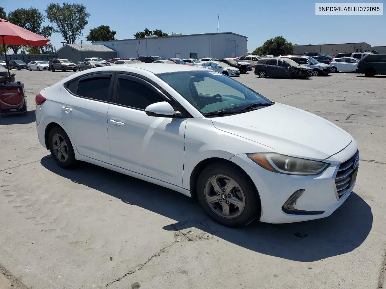 2017 Hyundai Elantra Eco VIN: 5NPD94LA8HH072095 Lot: 64325184