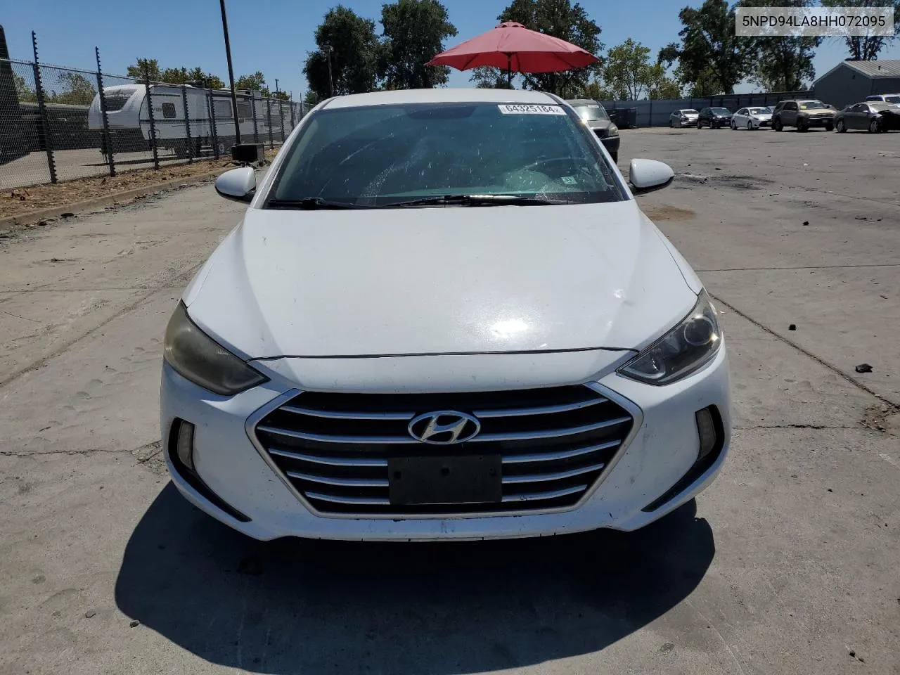 2017 Hyundai Elantra Eco VIN: 5NPD94LA8HH072095 Lot: 64325184