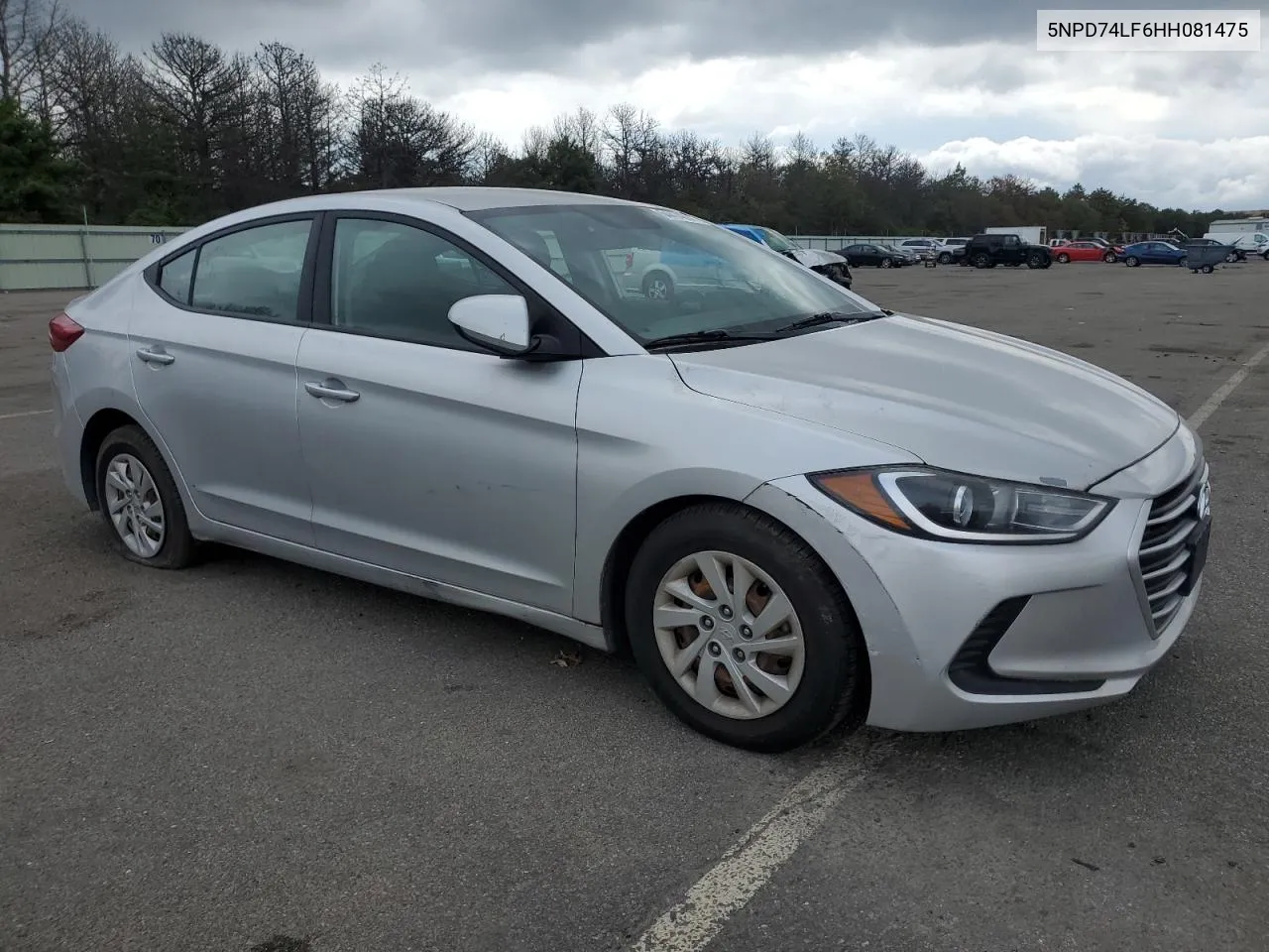 2017 Hyundai Elantra Se VIN: 5NPD74LF6HH081475 Lot: 64414364