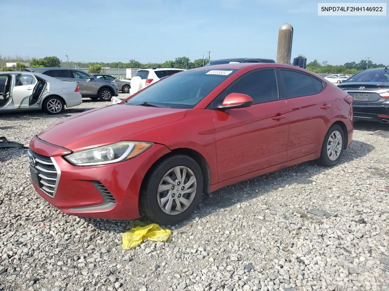 2017 Hyundai Elantra Se VIN: 5NPD74LF2HH146922 Lot: 65063684