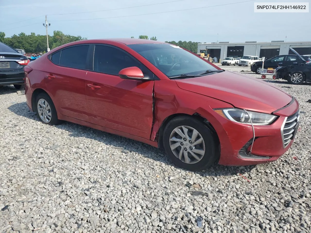 2017 Hyundai Elantra Se VIN: 5NPD74LF2HH146922 Lot: 65063684