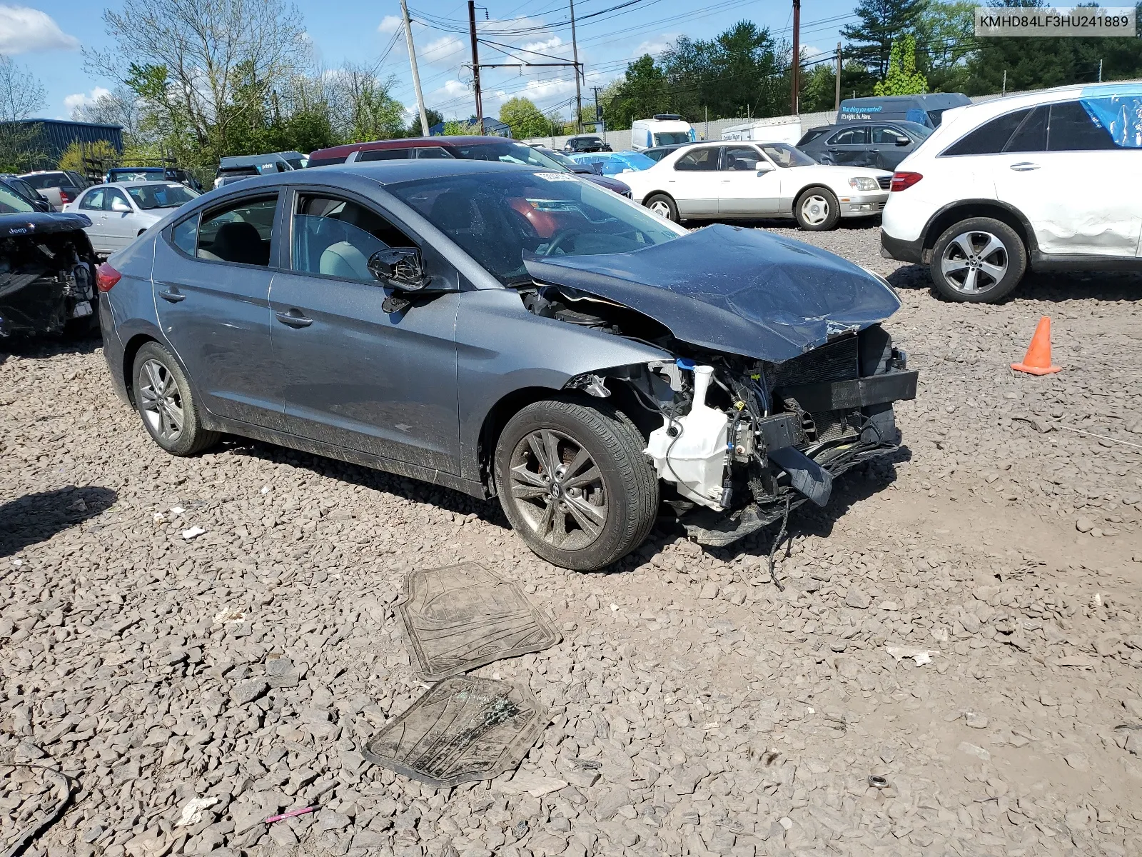 2017 Hyundai Elantra Se VIN: KMHD84LF3HU241889 Lot: 65312774