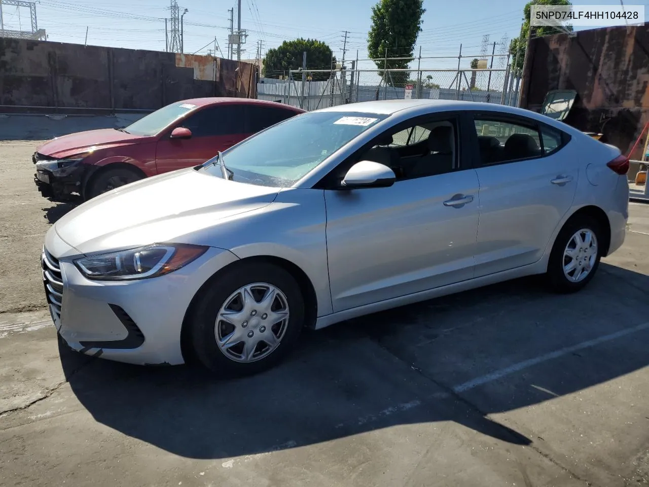 2017 Hyundai Elantra Se VIN: 5NPD74LF4HH104428 Lot: 65376224