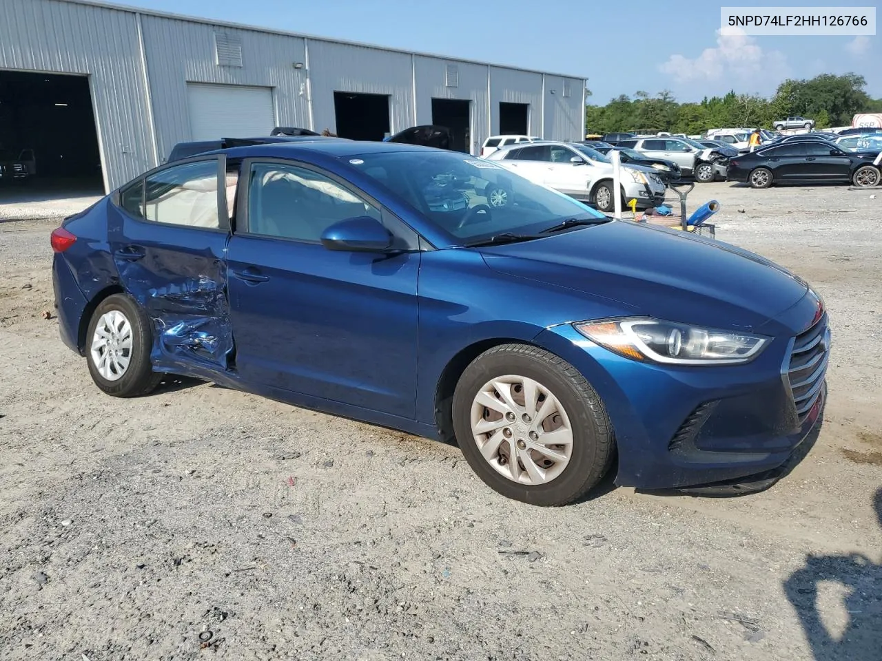 2017 Hyundai Elantra Se VIN: 5NPD74LF2HH126766 Lot: 65936234