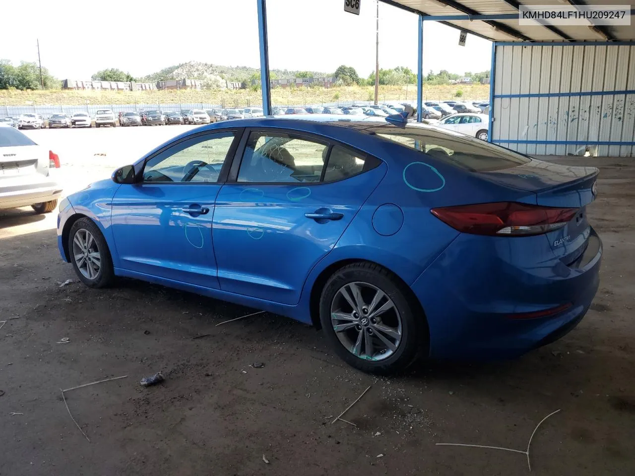 KMHD84LF1HU209247 2017 Hyundai Elantra Se