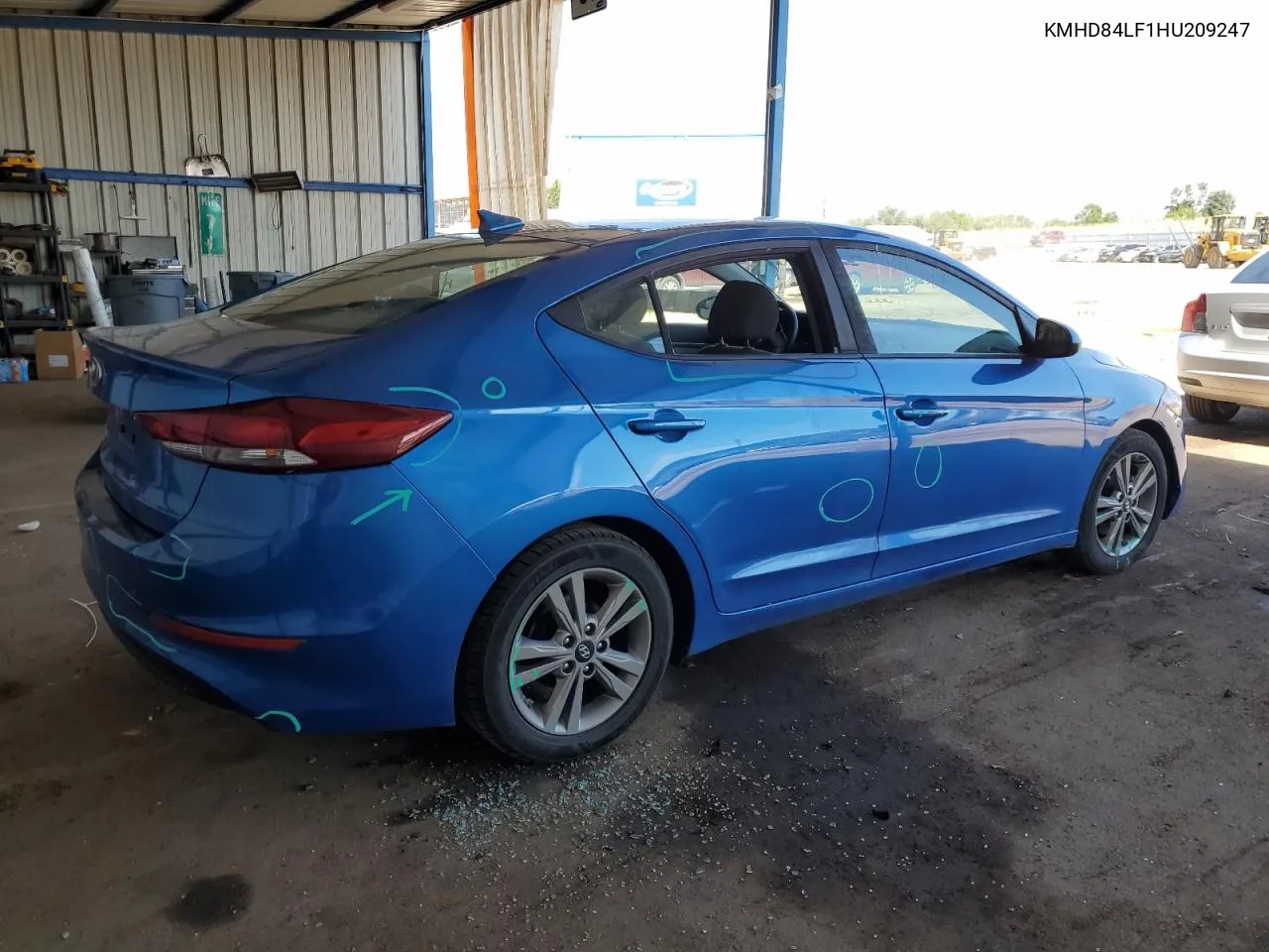 KMHD84LF1HU209247 2017 Hyundai Elantra Se