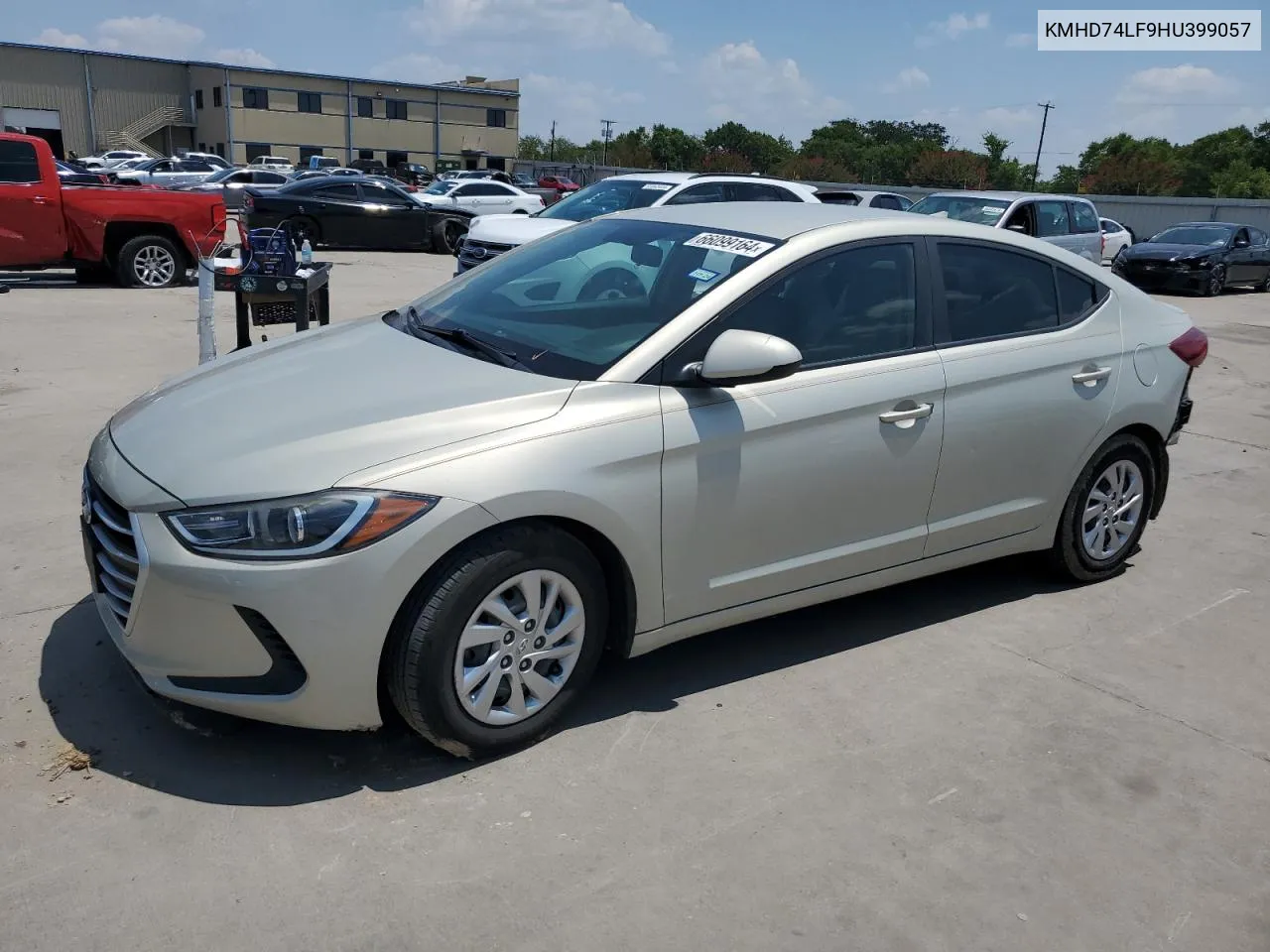 2017 Hyundai Elantra Se VIN: KMHD74LF9HU399057 Lot: 66099164