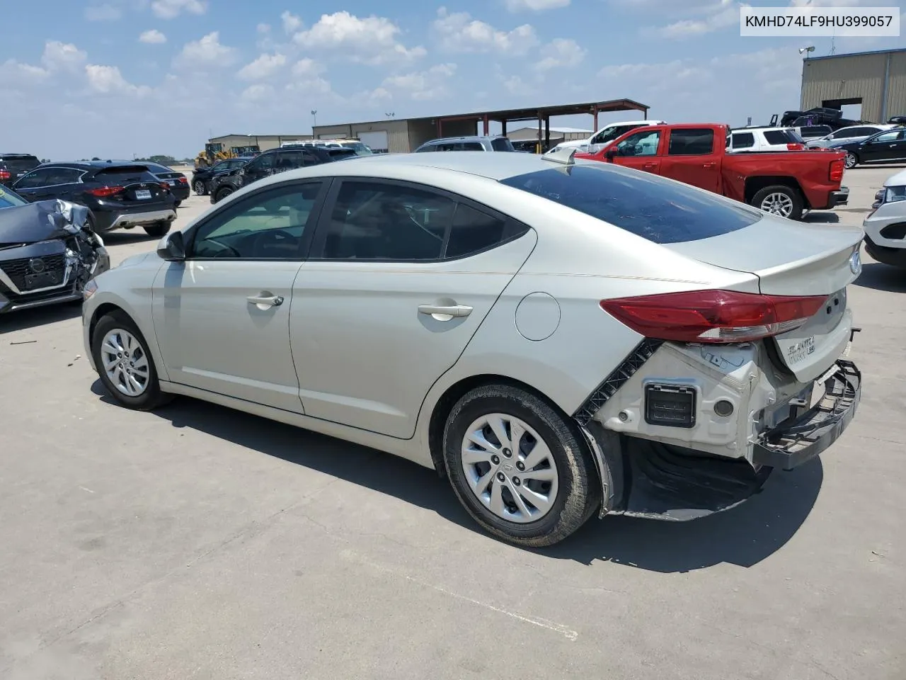 2017 Hyundai Elantra Se VIN: KMHD74LF9HU399057 Lot: 66099164