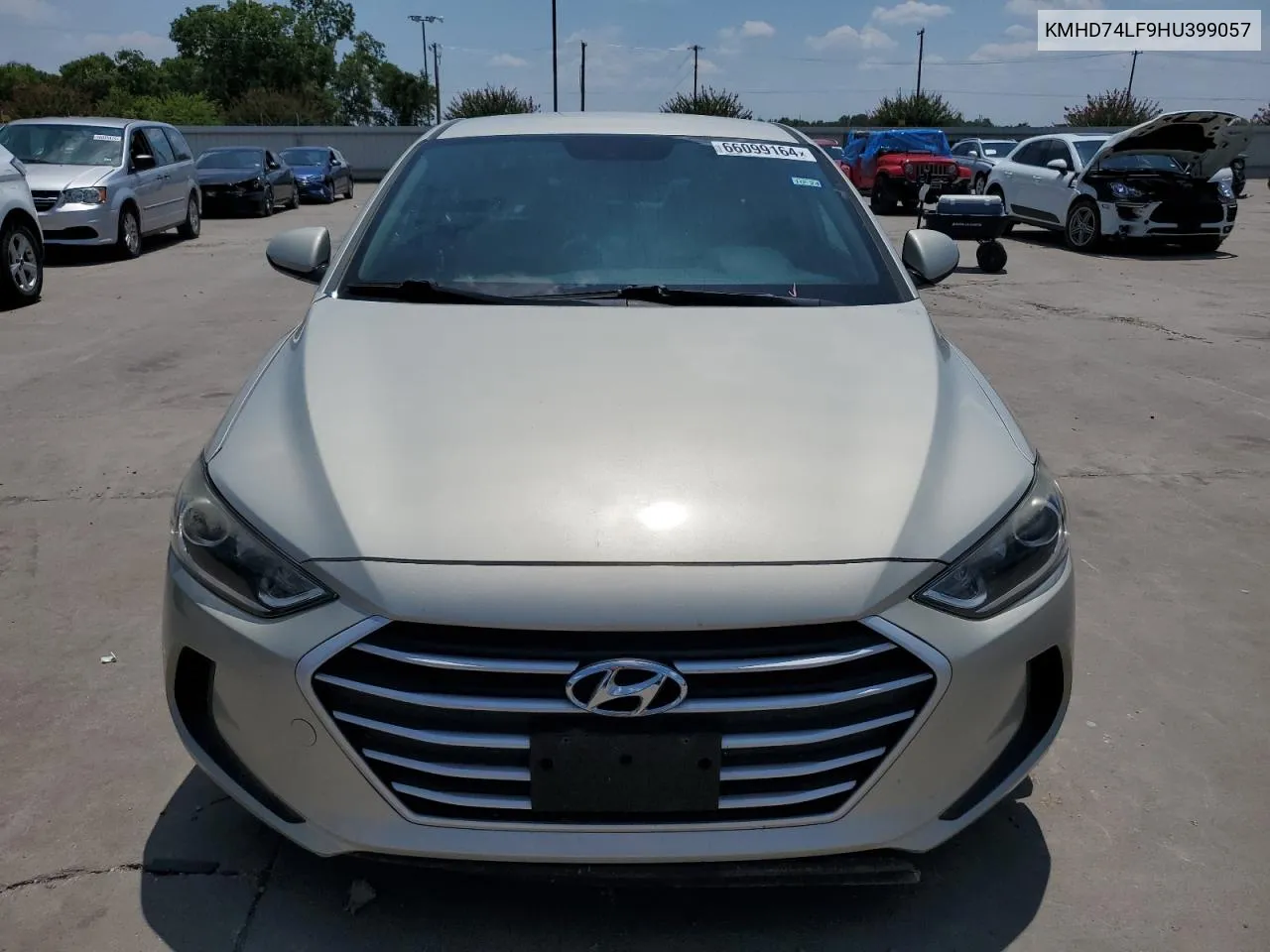 KMHD74LF9HU399057 2017 Hyundai Elantra Se