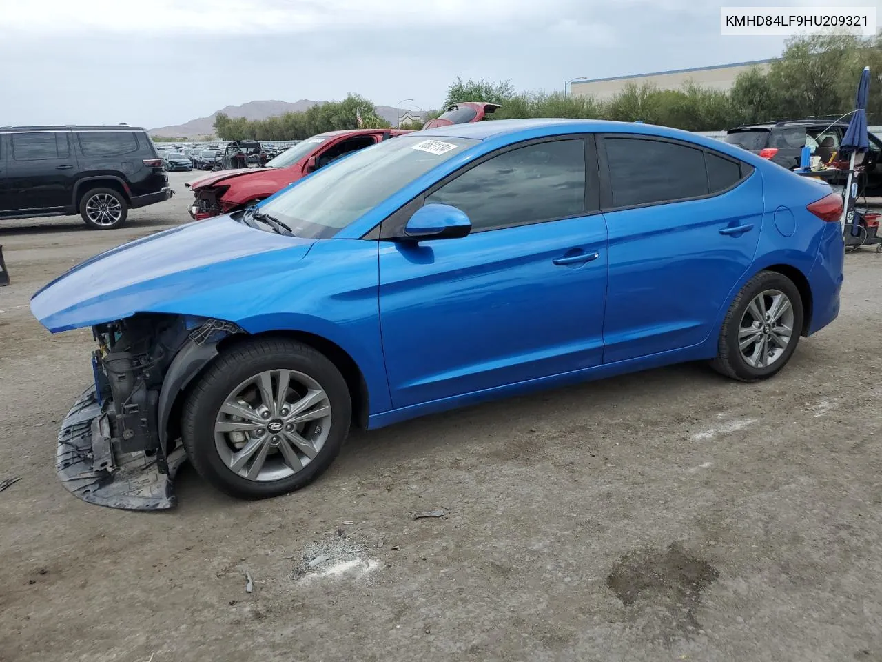 KMHD84LF9HU209321 2017 Hyundai Elantra Se