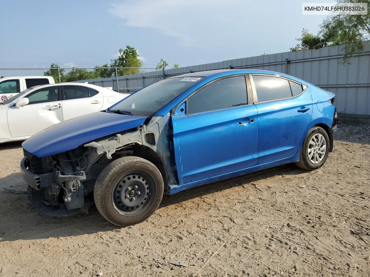 KMHD74LF6HU383026 2017 Hyundai Elantra Se